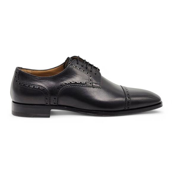 Christian Louboutin Top Daviol Leather Derby Shoes - Black EU 40.5 / US 7.5 $995 - Picture 3 of 9